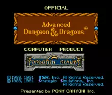 Image n° 1 - titles : Advanced Dungeons & Dragons - Hillsfar